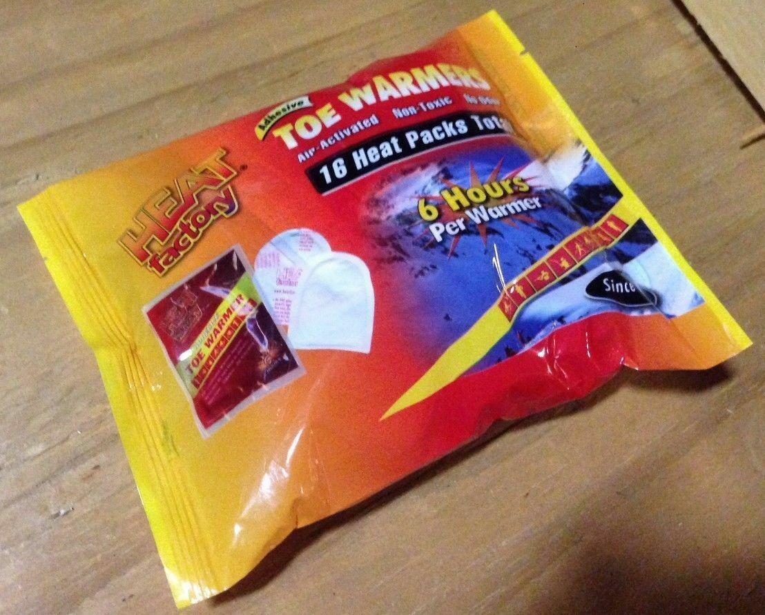 New Heat Factory Adhesive Toe Warmers 8 Sets/16 Heat Packs Non-Toxic 6HR Hands