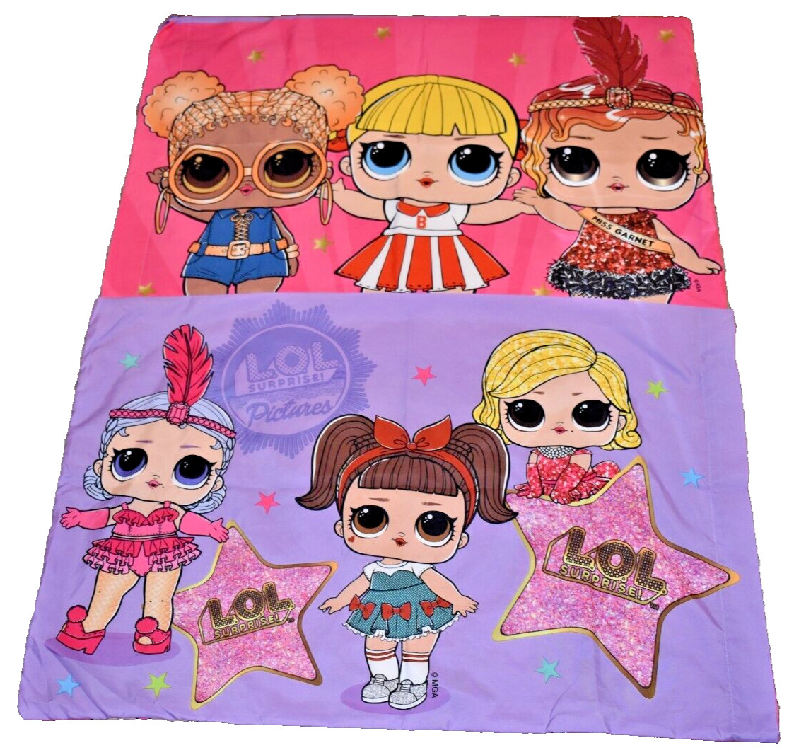 j9 !WOW! 1 LOL SURPRISE Babies Dolls Reversible Pillow Case {Microfiber Fabric}