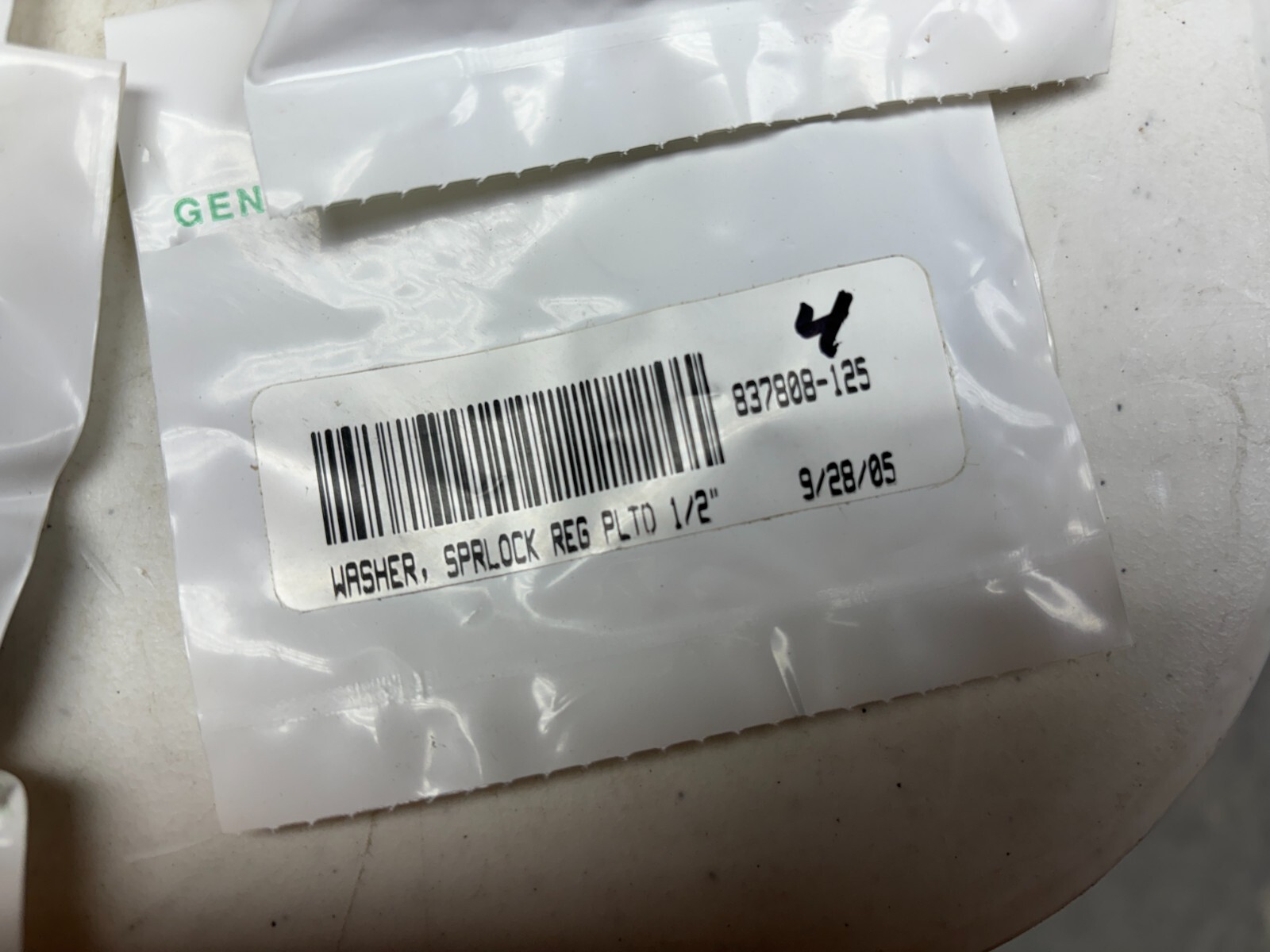 SULLAIR 837808-125 WASHER SPRLOCK REG PLTD 1/2" (QTY 4)