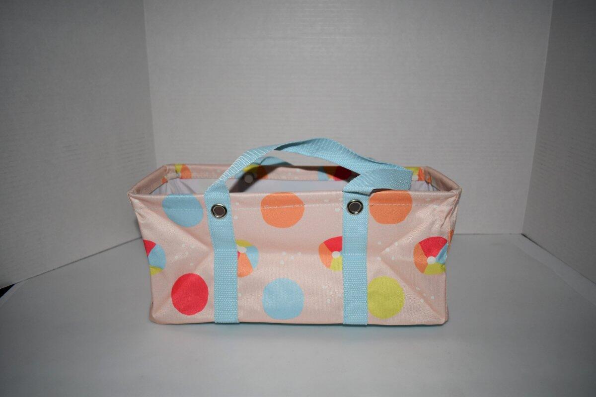 Thirty One TINY Utility Tote in Beach Ball Bliss NWT