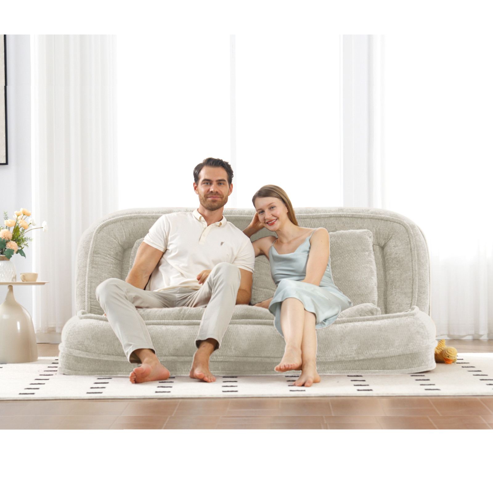 [NEW ARRIVED] [VIDEO PROVIDED] Double human dog bed,Lazy sofa ,Loveseat,Fits Y