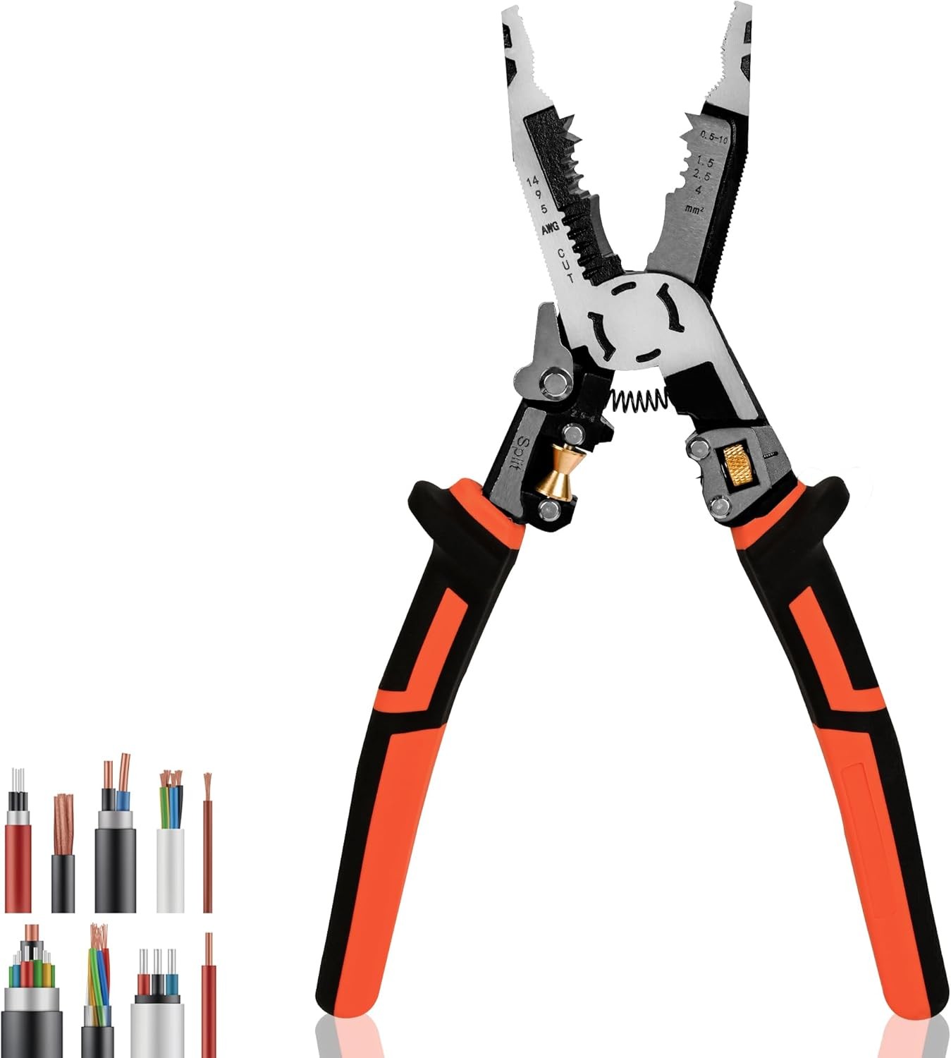 Wire Stripper Wire Crimping Tool - 10-in-1 Versatile Wire Cutter Crimper Cable S