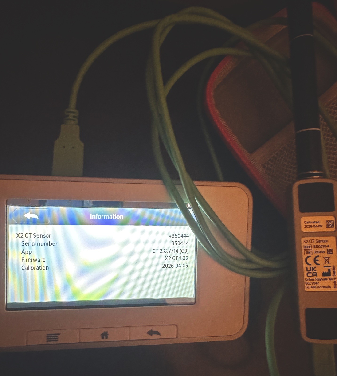 RaySafe X2 CT Sensor, Freshly Calibrated, No Cable (See Description)