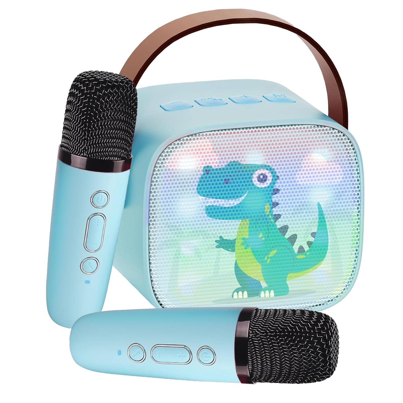 Mini Karaoke Machine for Kids Portable Karaoke Machine with 2 Bluetooth Wirel...