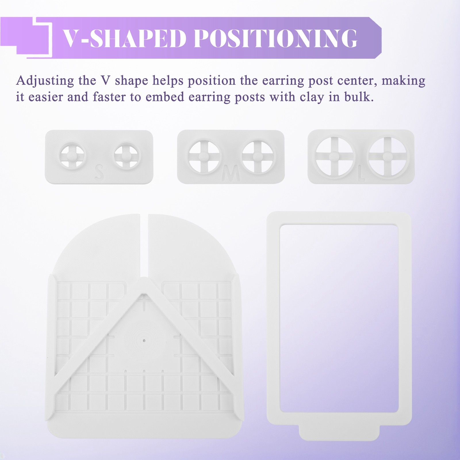 Stud Post Embedding Tool for Polymer Clay Earring, Polymer Clay Tools for9144