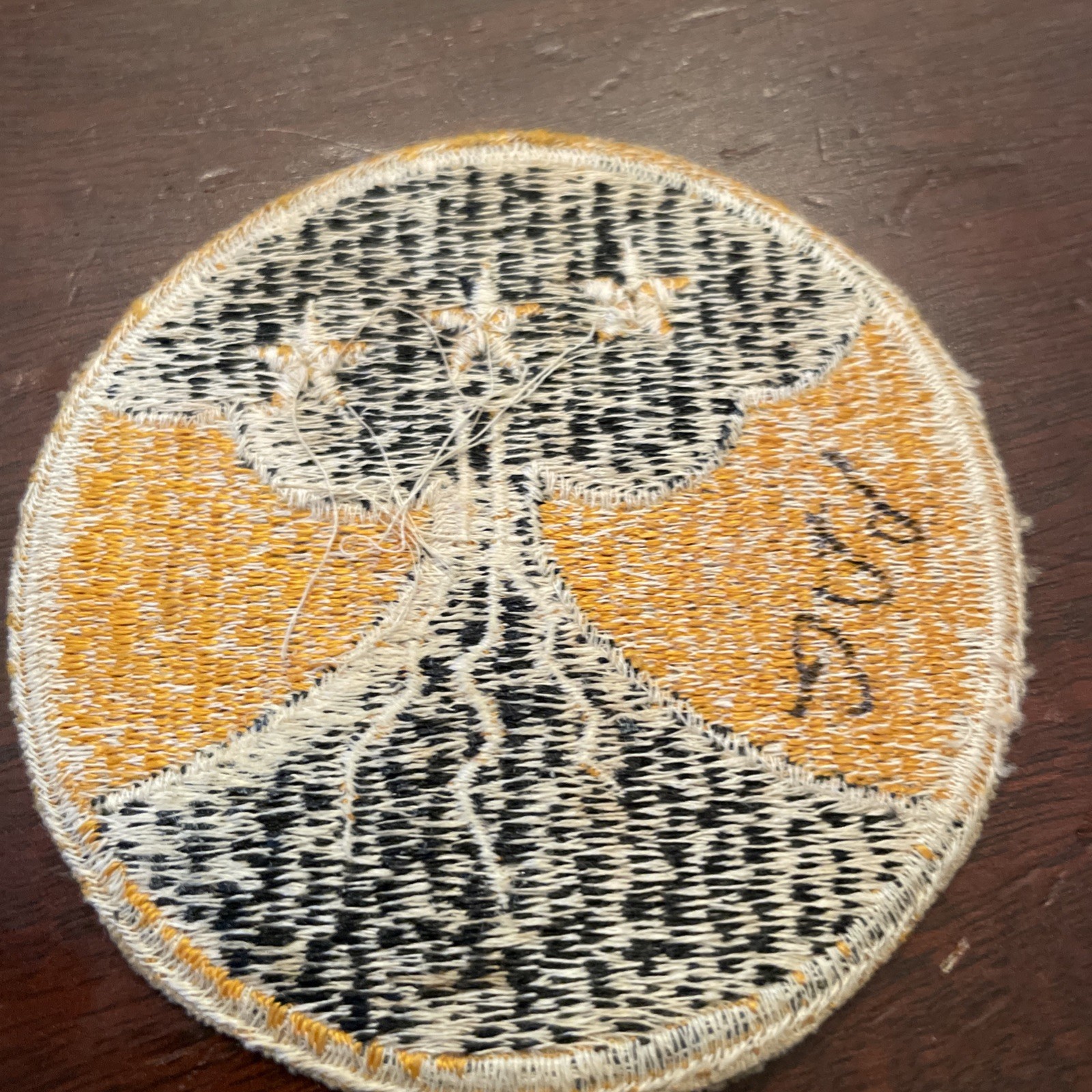 WW2 1st Filipino Unit OD Border Shoulder Patch - X