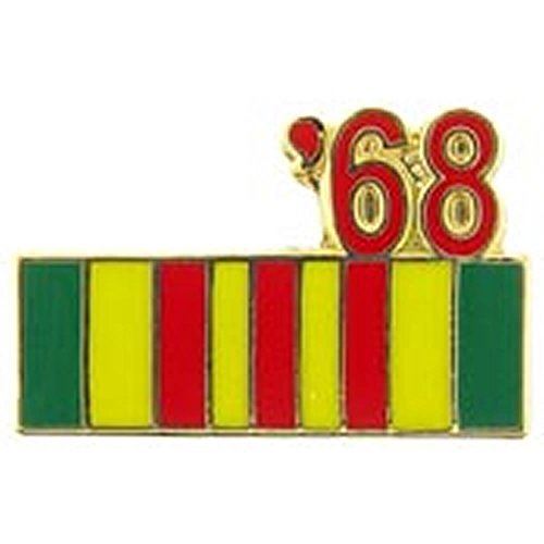 1968 VIETNAM SERVICE RIBBON LAPEL OR HAT PIN