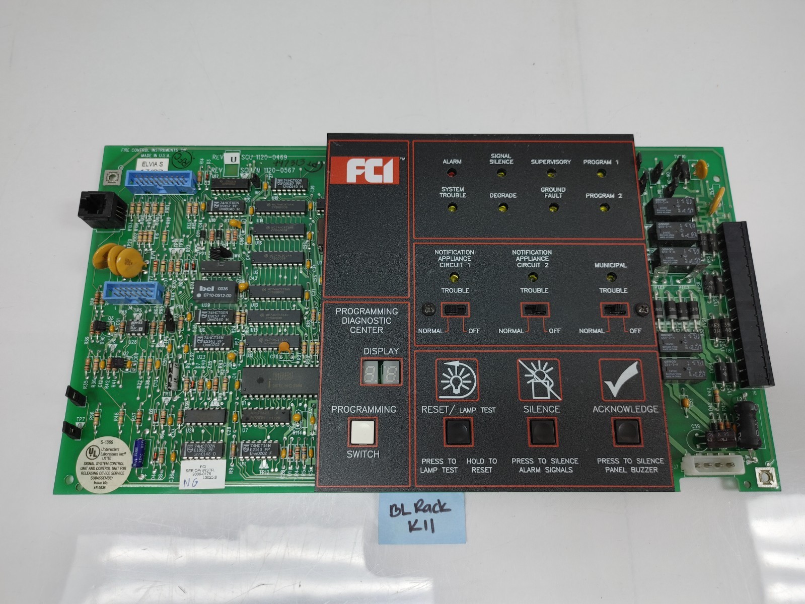 Fire Control Instruments 1120-0469 REV U 7200 Series System Control Unit