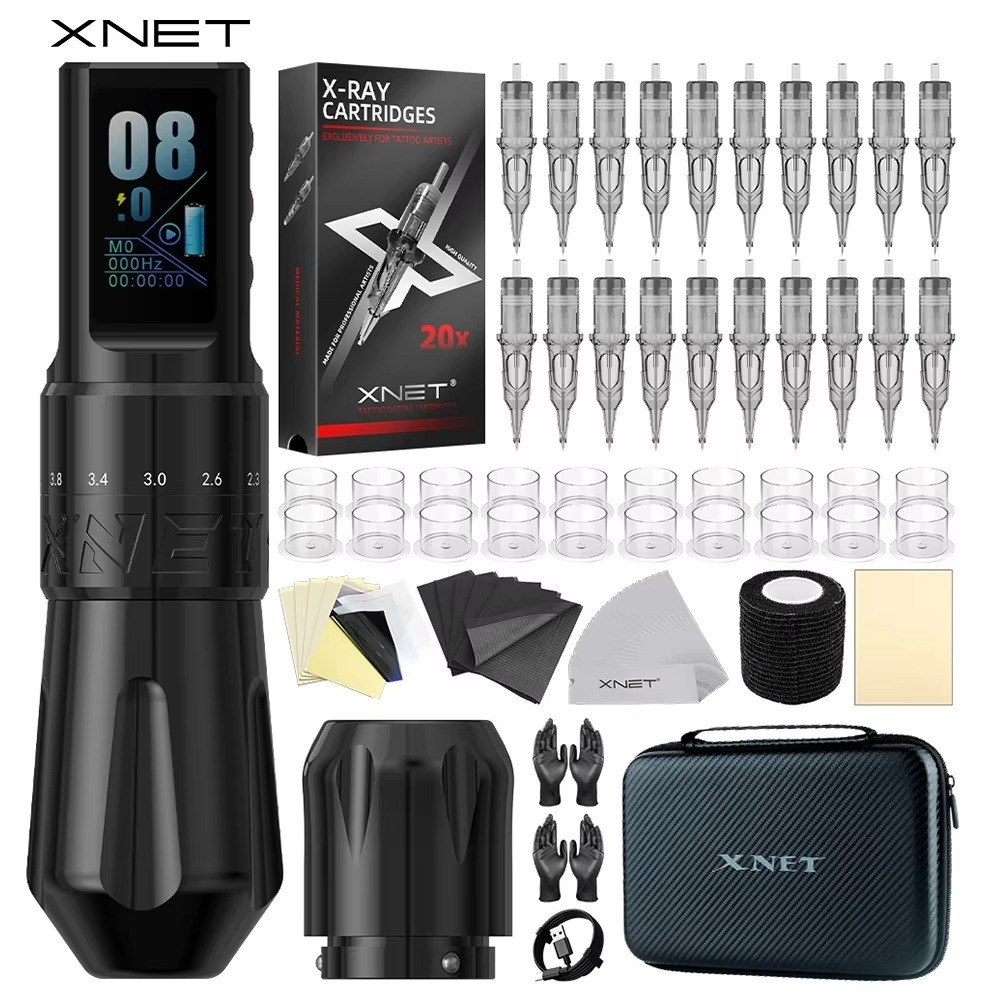 XNET Talos Adjustable Wireless Tattoo Machine Pen 2.0-4.2mm Coreless Motor New
