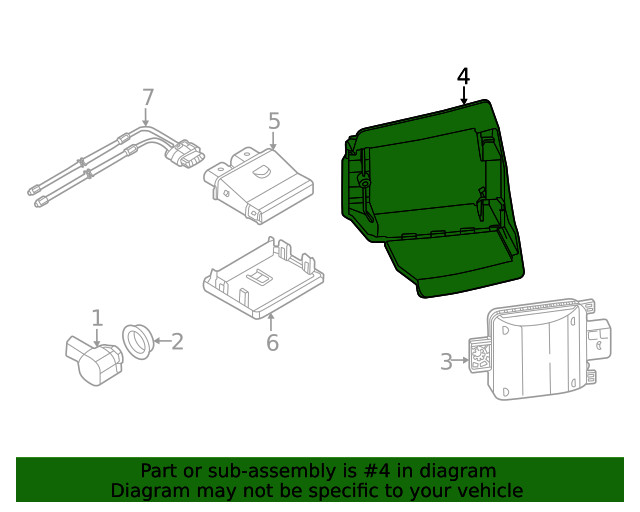 Genuine Blind Spot Detection System Warning Sensor Bracket 1T3-907-455