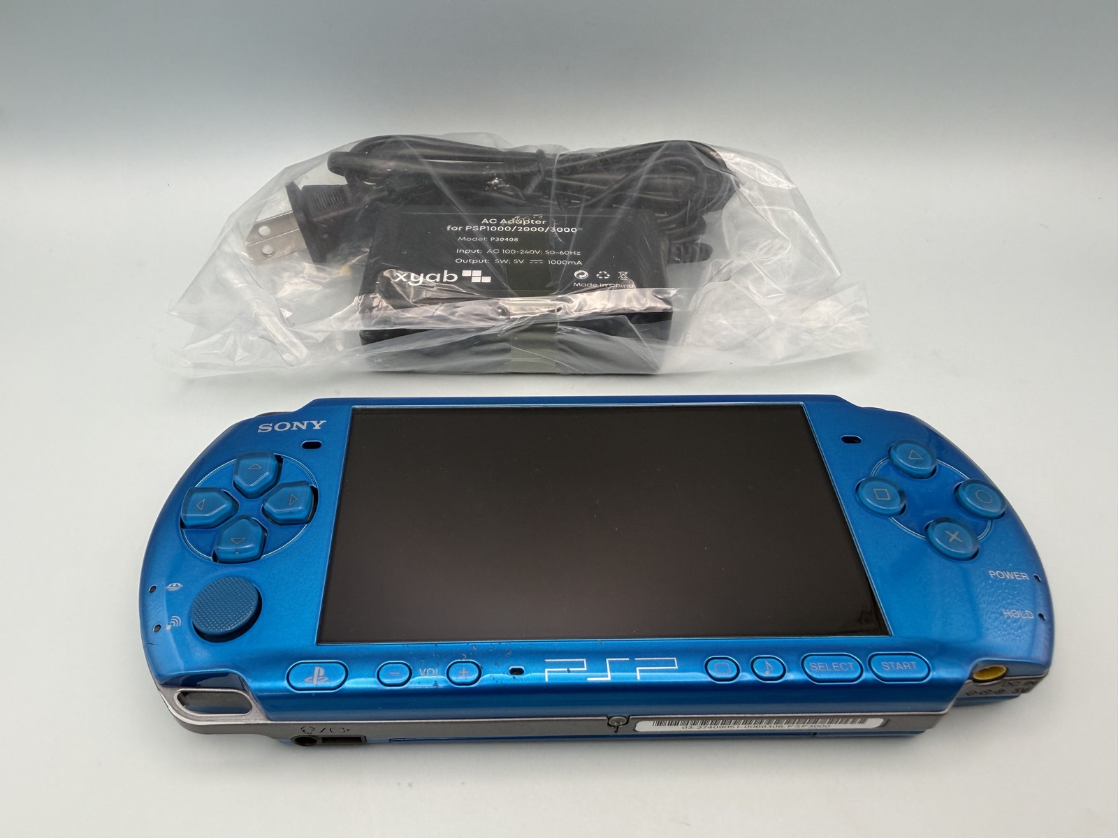 Sony PSP 3000 Vibrant Blue Carnival Colors - Tested Working + New Battery