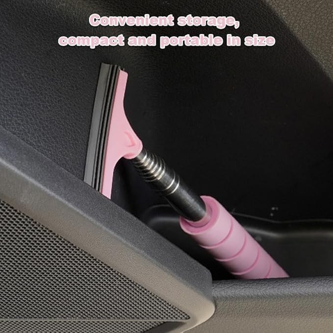 Retractable Car Mirror Squeegee - Telescopic Wiper for Rearview & Side Mirrors
