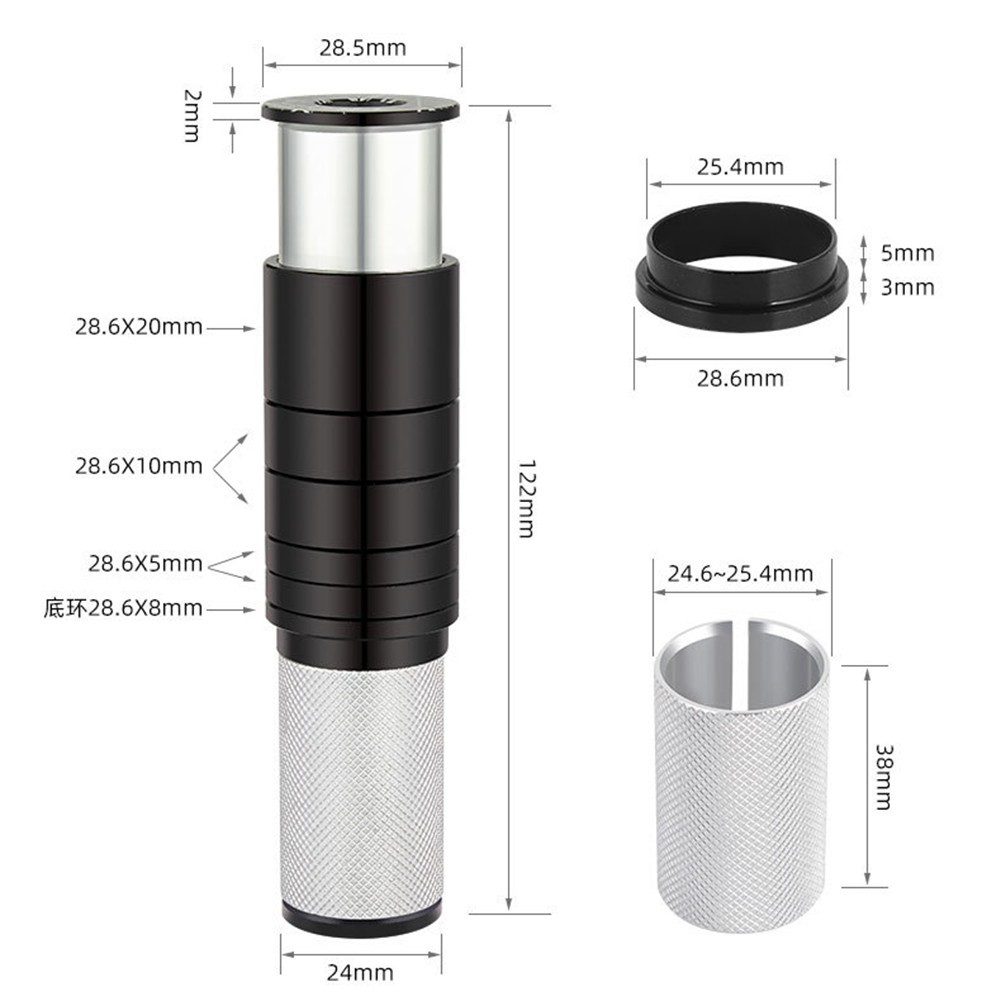 New Practical Stem Extender Bike Fork Stem Extension Road Bikes Adapter