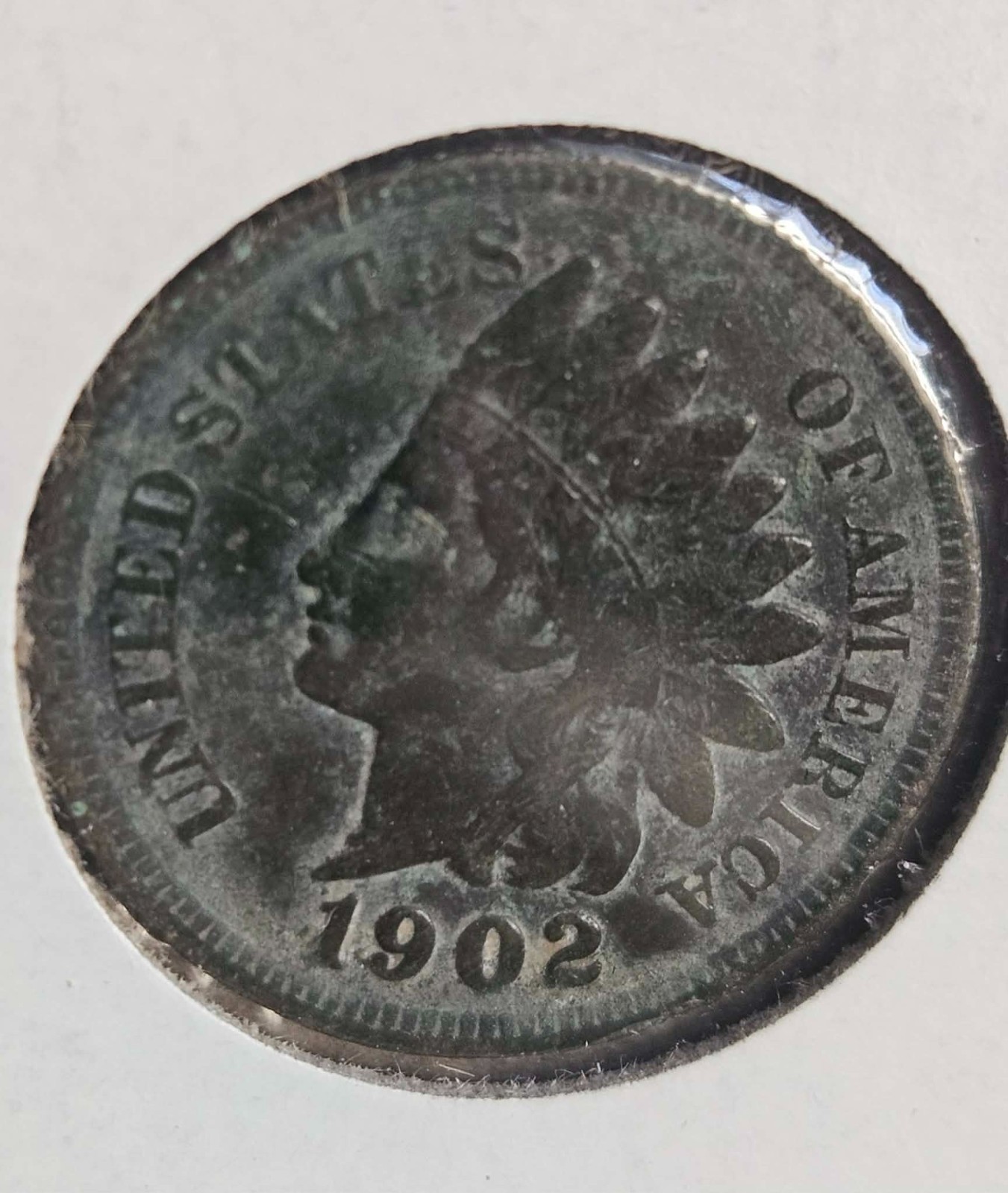 1902 Indian Head Cent 1C Penny USA Philadelphia Mint Collector's Coin USA