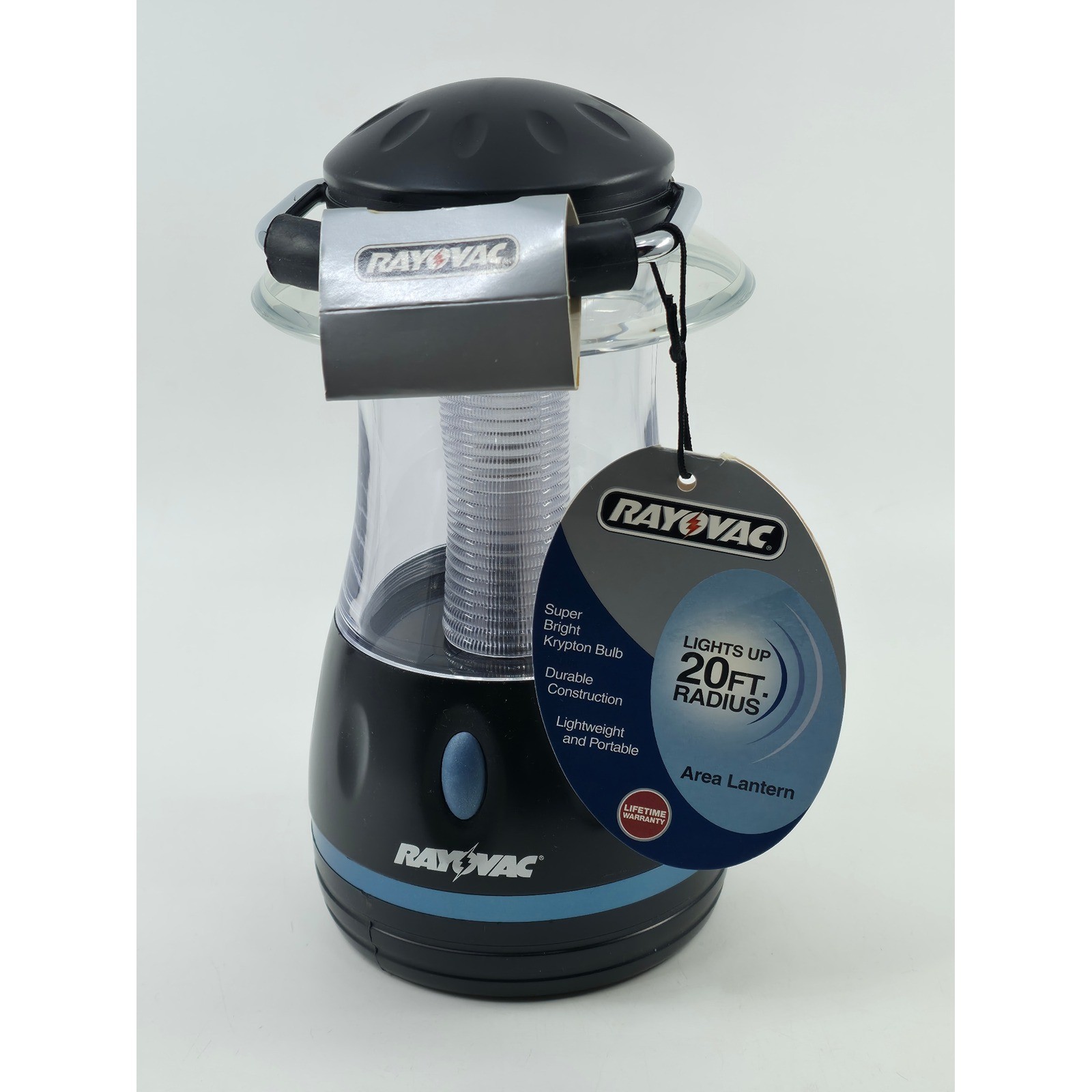 Rayovac 4AALN Area Lantern Portable Camping Light Black Blue Krypton Bulb NEW