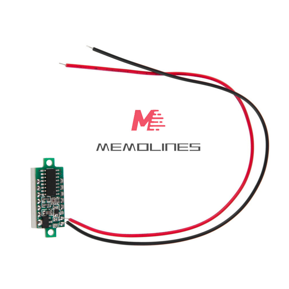 DC 2.4-30V 2-Wire Voltmeter 3-Digit LED Display Panel Volt Meter Voltage Tester