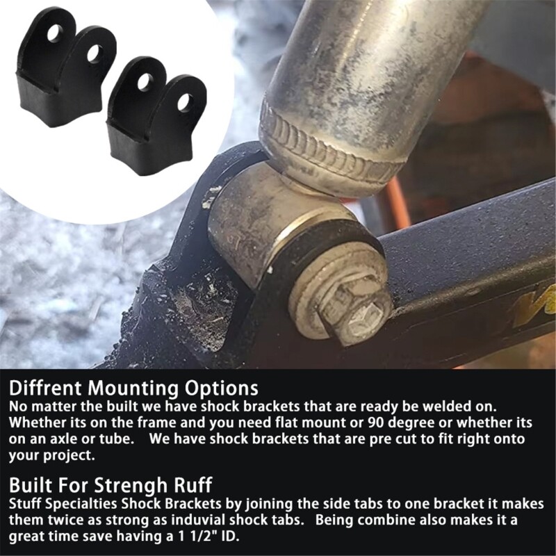 Weld On Shock Mounts Iron Suspension Brackets Heavy Duty for Enhanced Stability