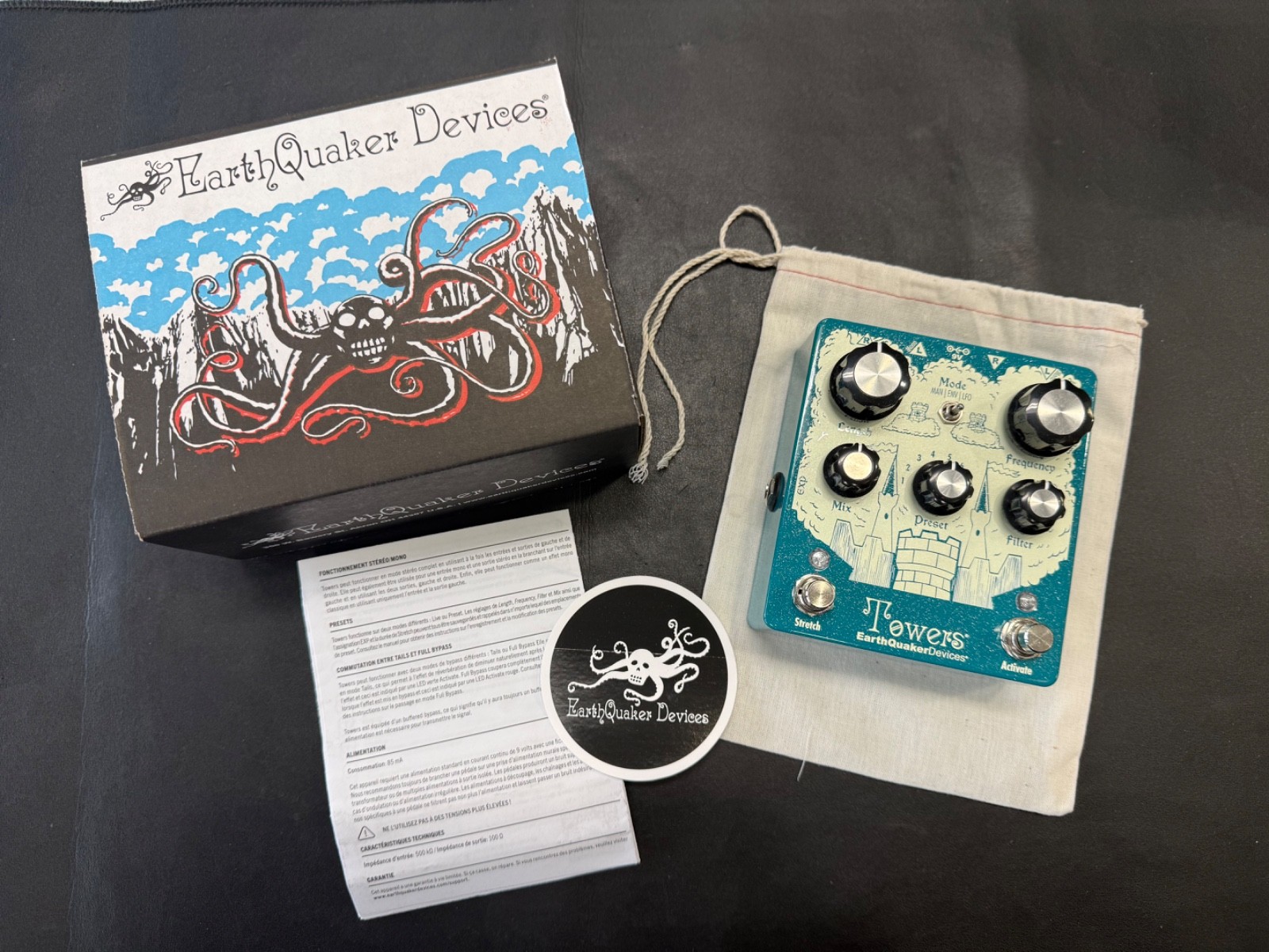 EarthQuaker Devices Towers Stereo Reverb Reverberant Filter Pedal- 2026 - New!