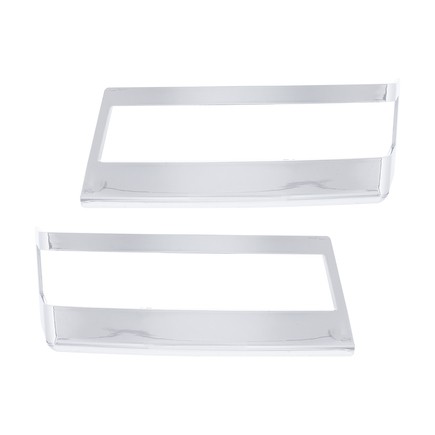 United Pacific 42442 Turn Signal Light Bezel Pair, Chrome, Pl for Freightliner