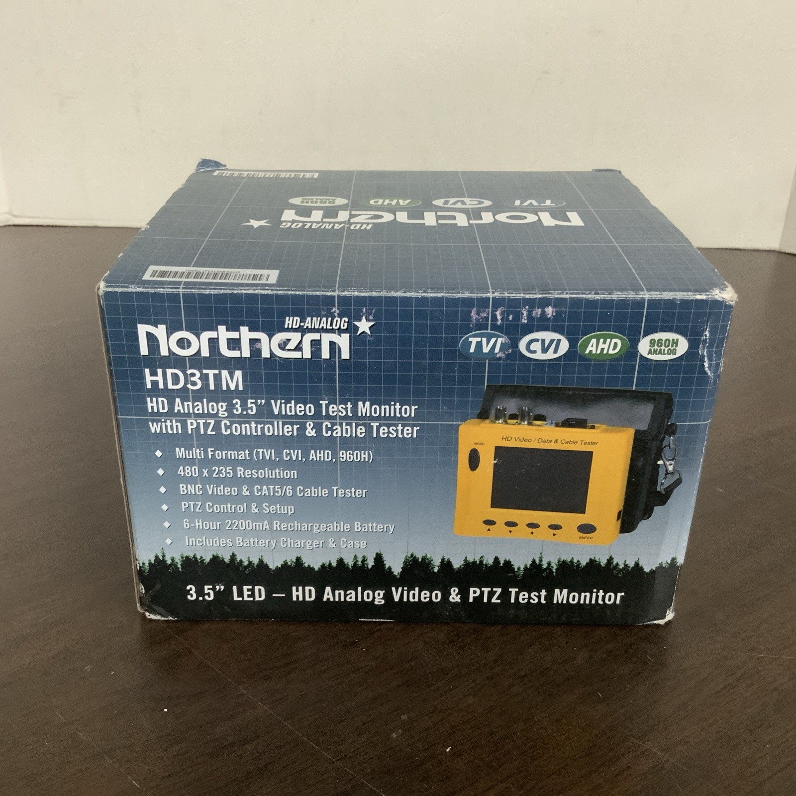 Northern HD3TM Analog HD 3.5" Video Test Monitor w/ PTZ Controller Cable Tester