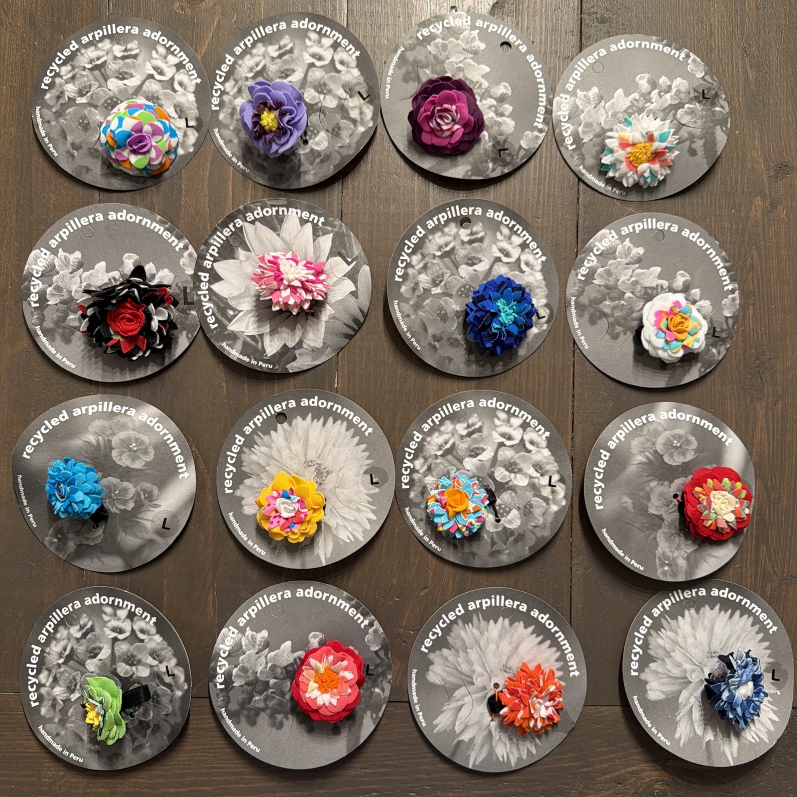 Handmade Peruvian Recycled Arpillera Adornment  Lot 16 New Lucuma Designs Rings