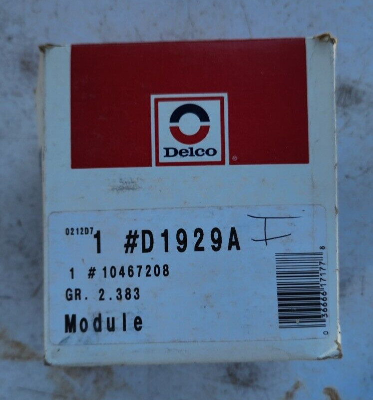 Delco D1929A Ignition Control Module 10467208