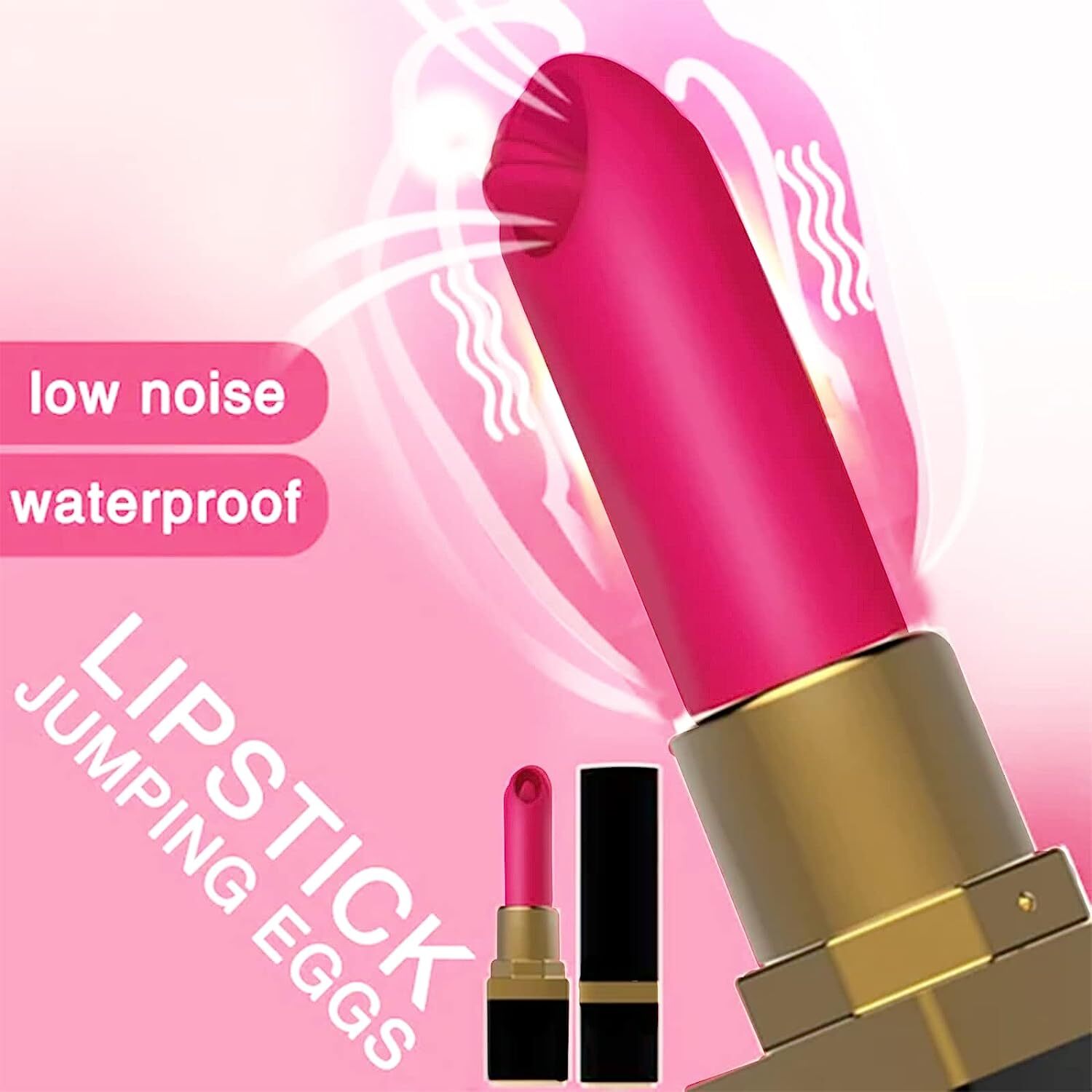 Women Mini Powerful Lipstick 10 Speeds Vibrator Neck Body Massage Personal Toys