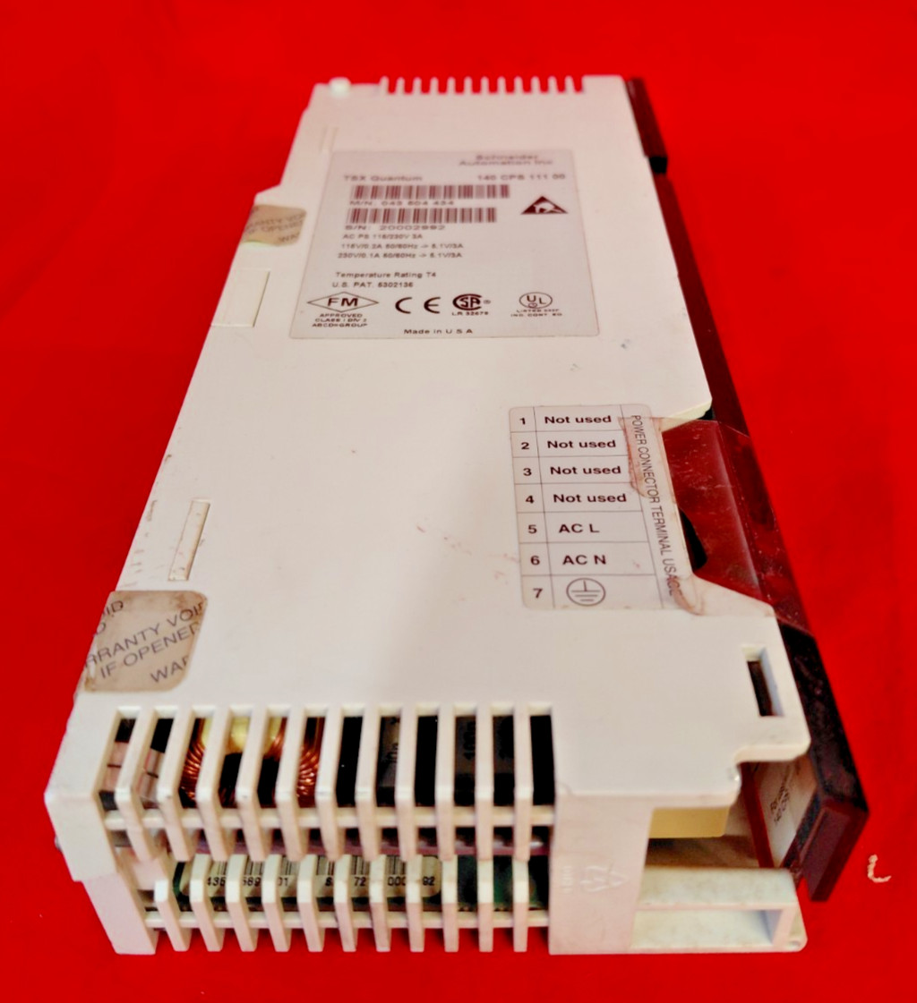 SCHNEIDER AUTOMATION 140 CPS 111 00 MODICON QUANTUM POWER SUPPLY MODULE