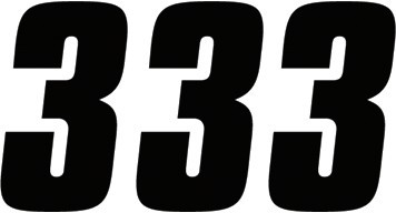 Factory Effex FX08-90083 Factory Number 7in. - No.3 - Black