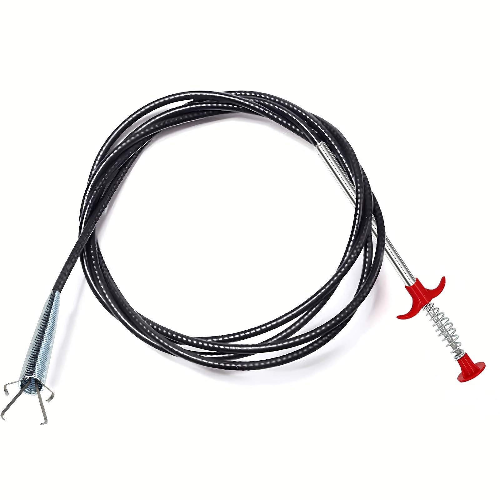 Drain Snake, Clog Remover - Gutter Cleaning Tools 79 Inch, Black