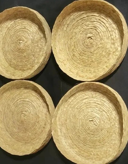 Woven Tortilla Basket Lot (4) NEW