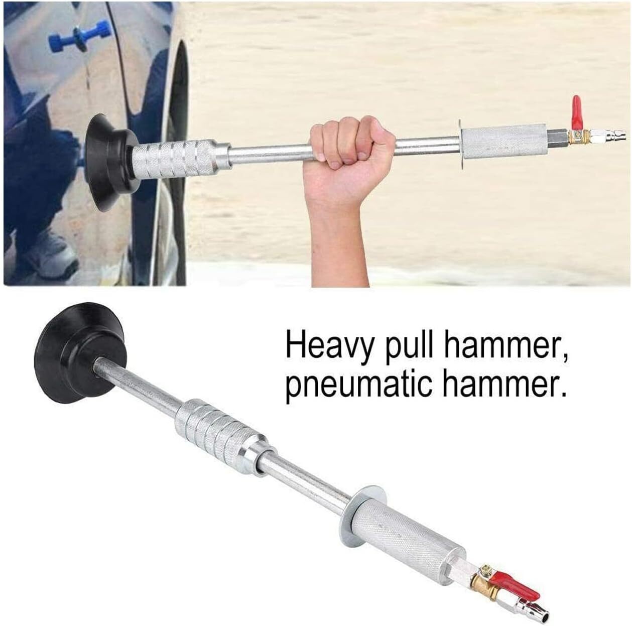 Air Pneumatic Dent Puller Car Auto Body Repair Tool Suction Up Cup Slide Hammer