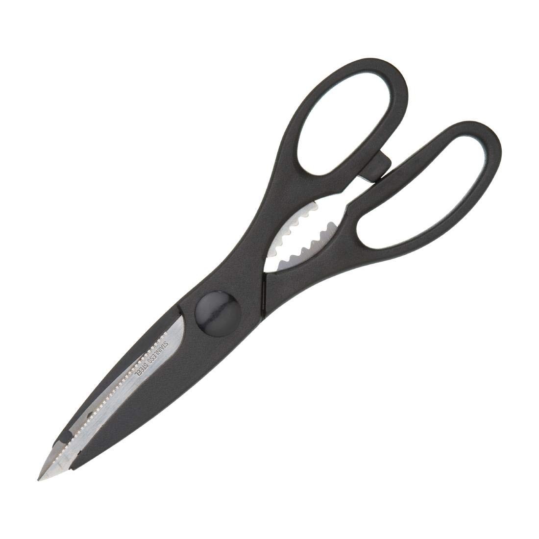 Kitchen Scissors/Bottle Opener Stainless Steel 21 cm Black