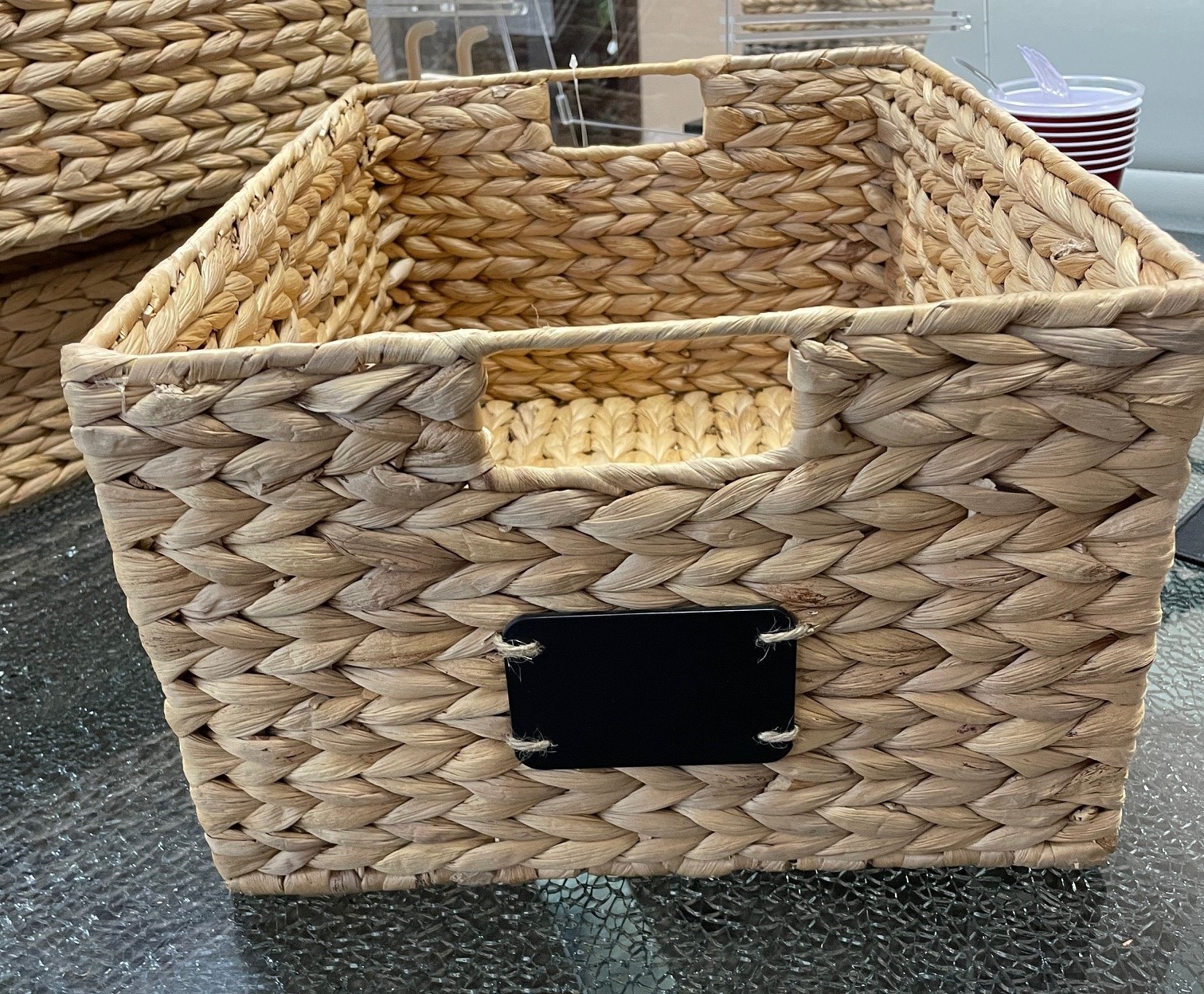 OPEN BOX - 12.5 x 17 x 5 Pantry Baskets, Natural - (Set of 4)