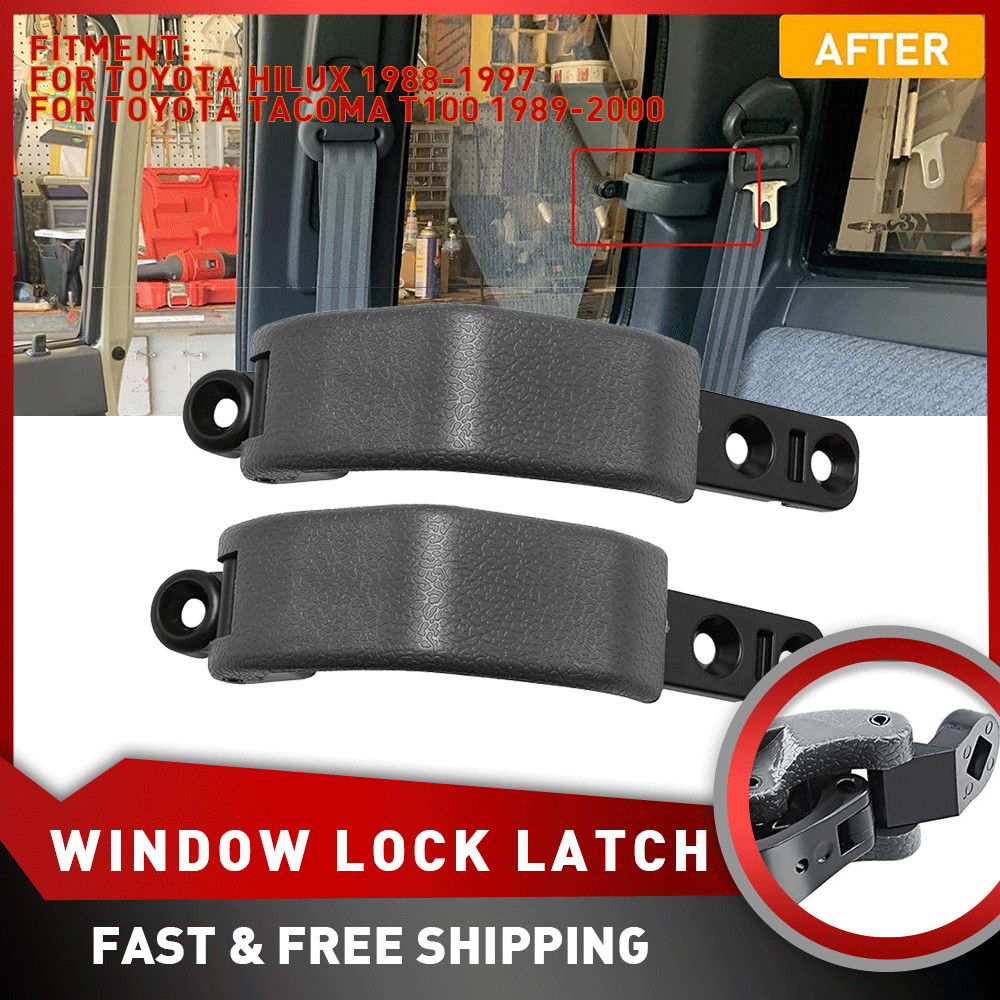2Pcs Rear Quarter Window Lock Latch Gray For Toyota Tacoma 1989-2000 LH RH