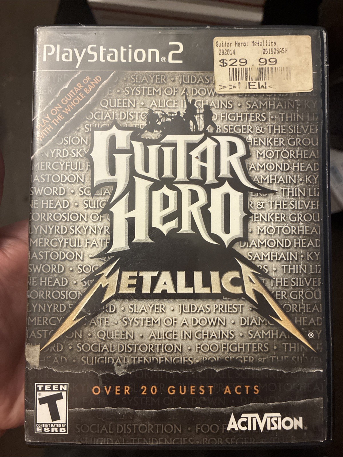 Sony PlayStation 2 PS2 Disc & Case Only Guitar Hero: Metallica GHM
