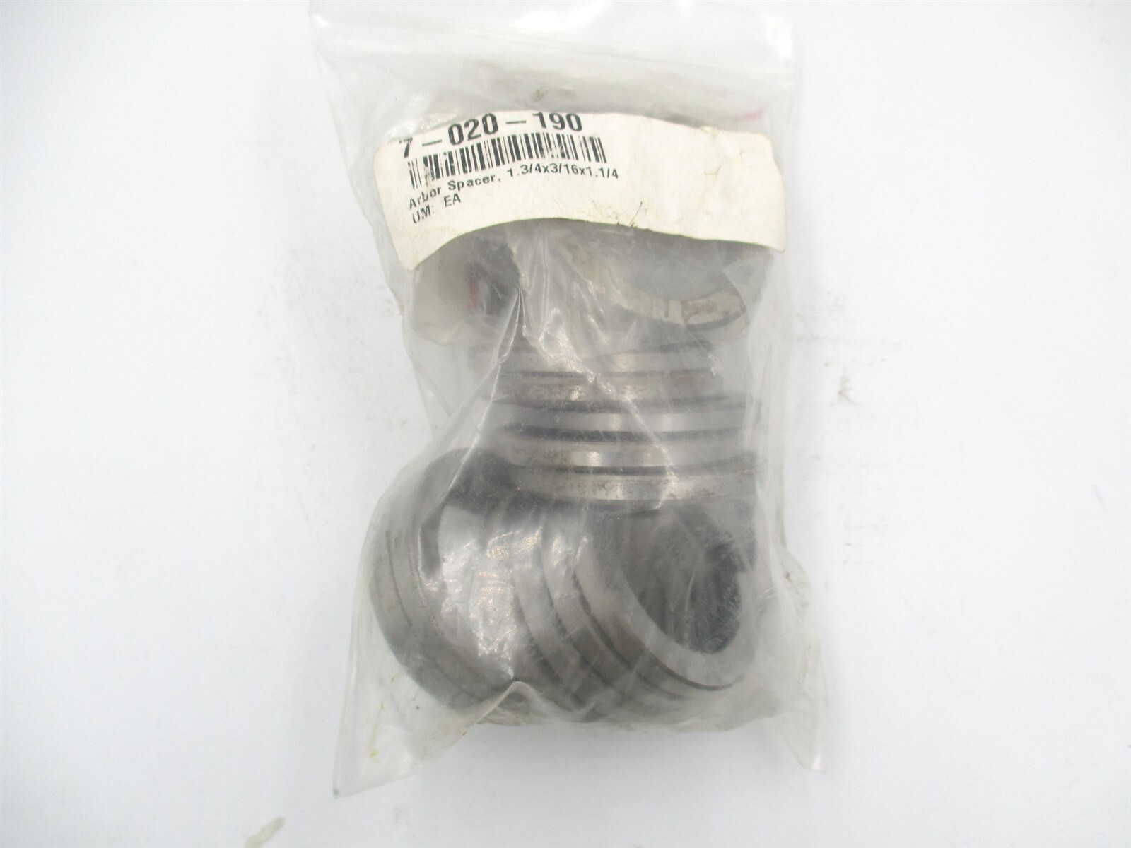 Toolmex (7-020-190) 1-3/4" x 3/16" x 1-1/4" Arbor Spacer - Lot of 19