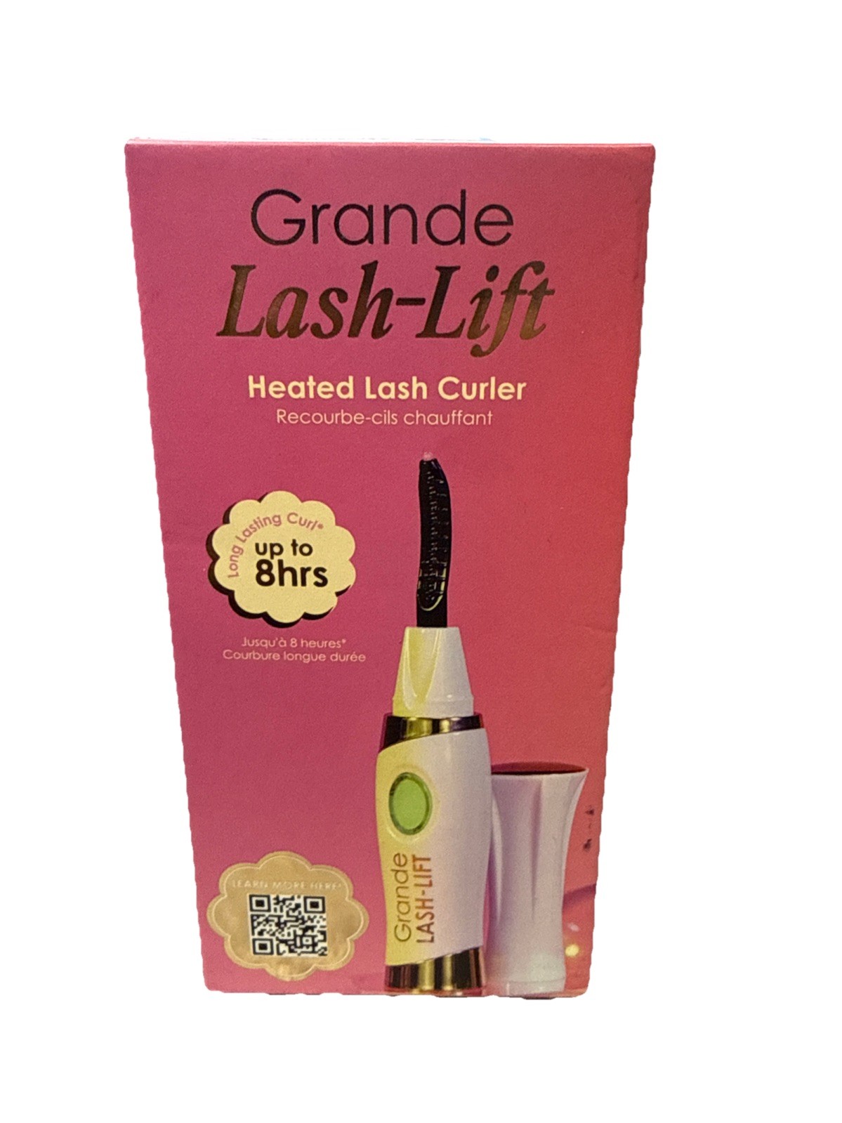 Grande Cosmetics LASH-LIFT Heated Lash Curler Long Lasting W/USB Cord NEW In Box