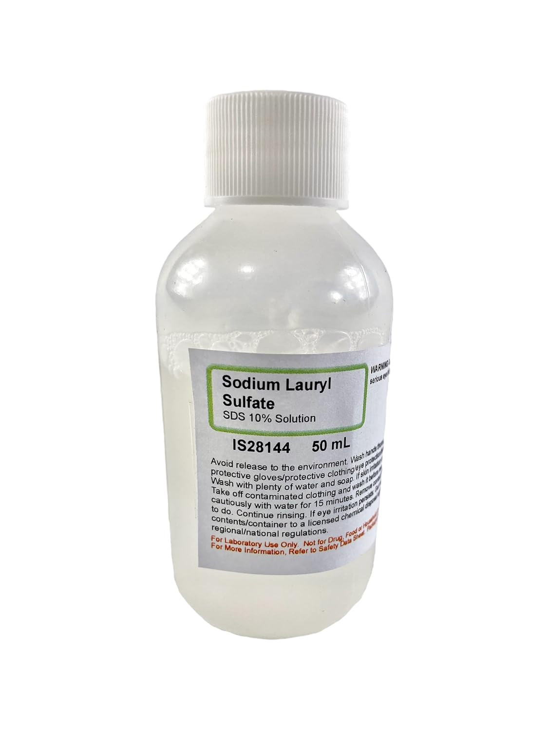 Sodium Lauryl Sulfate 10% (SDS) Solution 50mL – Laboratory Grade Reagent