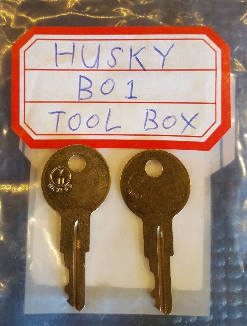B01 key 2 NEW KEYS FOR HUSKY TOOL BOX KEY CODE B01