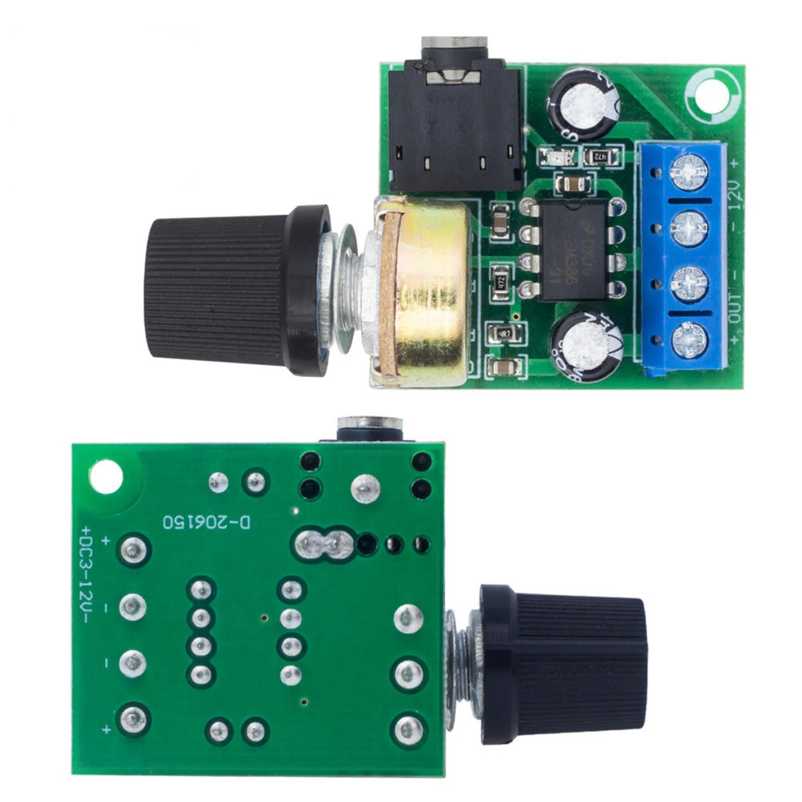 2* Adjustable Volume LM386 Mini Audio Power Amplifier Board DC3~12V Module E