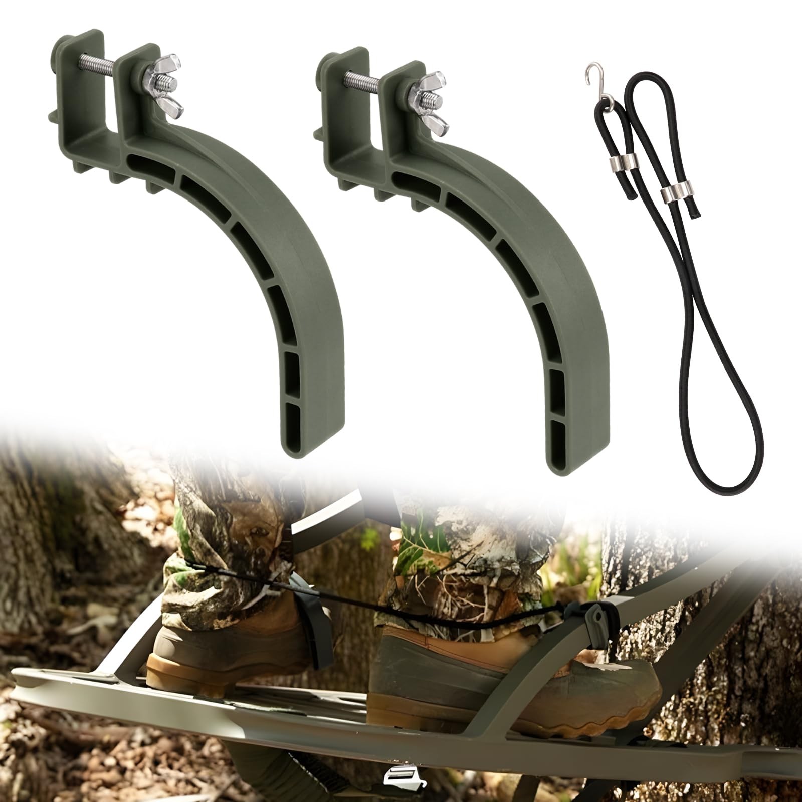 Climbing Stand Accessories,Tree Stand Accessories,Climb Stirrups with Elastic...