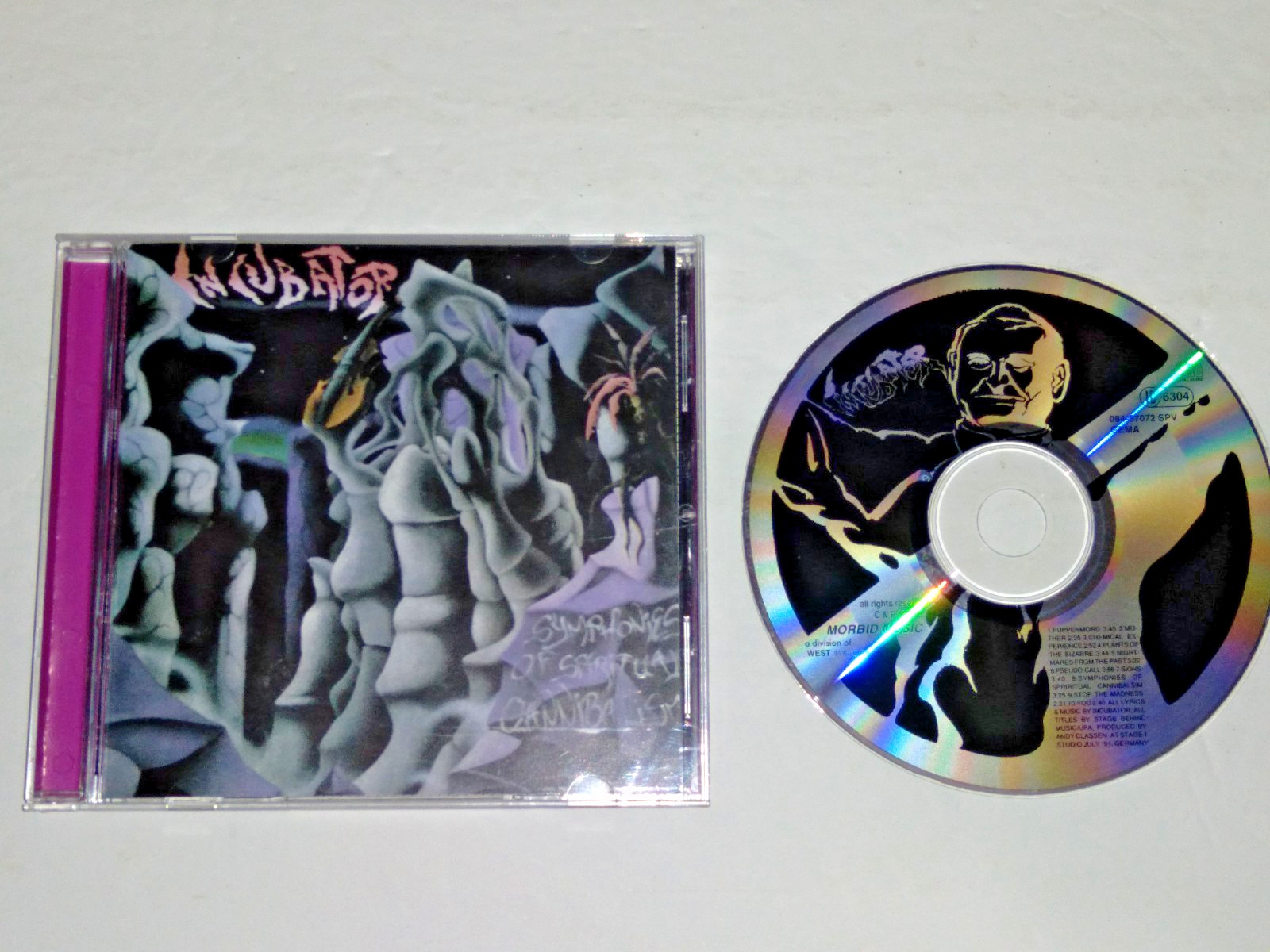 Incubator – Symphonies Of Spiritual Cannibalism CD RARE Morbid 90's Death Metal