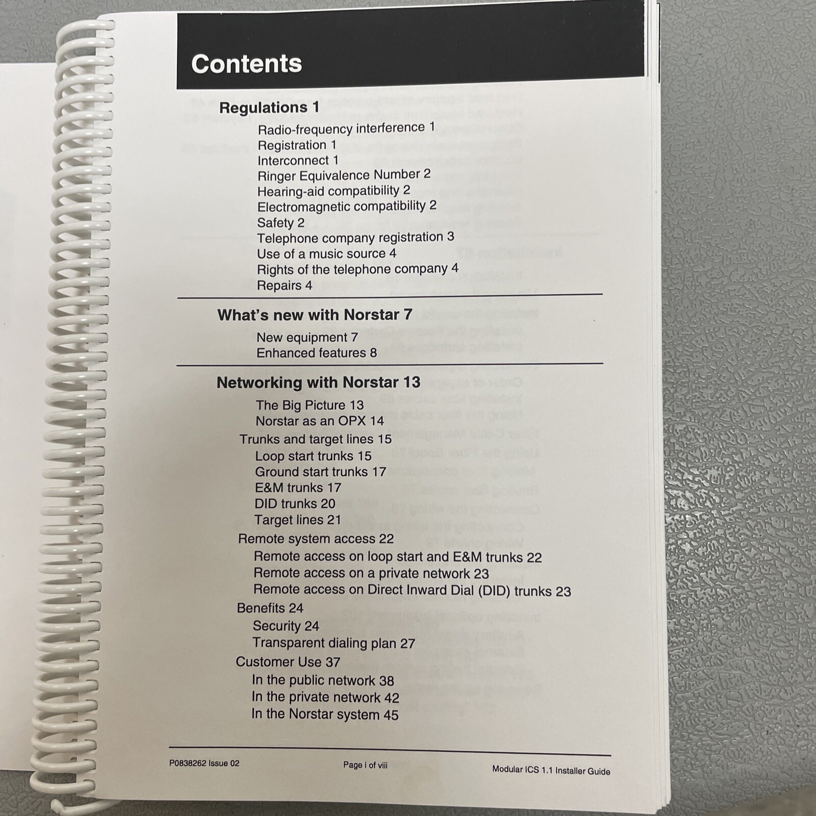 Norstar Plus Modular ICS 1.1 Installer Guide