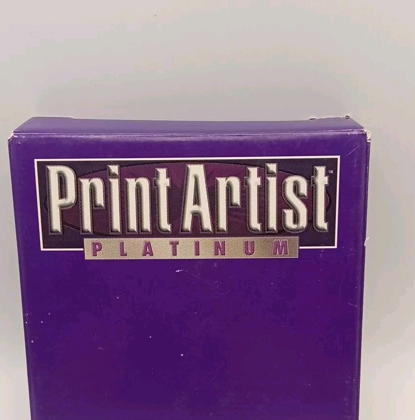 PRINT ARTIST PLATINUM SIERRA SNAPSHOT PC WIN 95  7-CD-ROMS Software Used