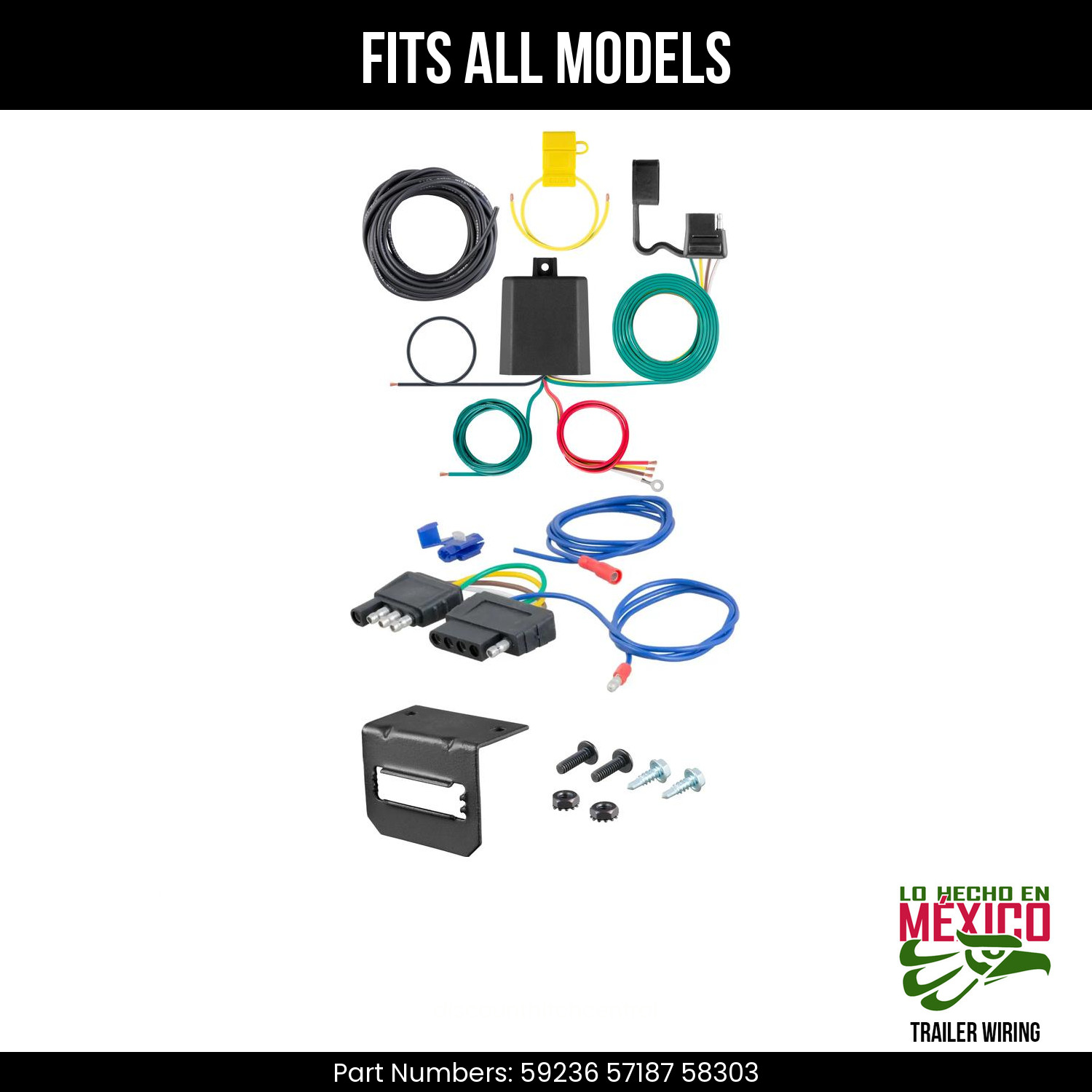 For 17-19 Mercedes GLS550 5 Pin Trailer Wiring Plug Fits All Models Curt 5 Prong