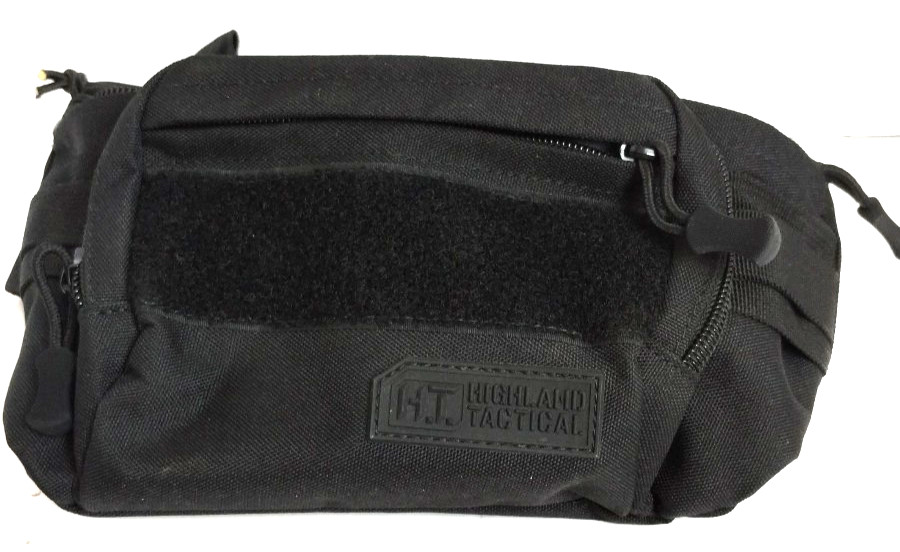 Highland Tactical Fanny Pack Men's Mobility Waist Pack Black Adjustable One Size