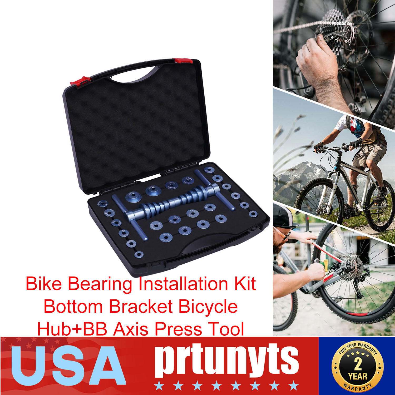 Bike Bearing Installation Kit Bottom Bracket Bicycle Hub+BB Axis Press Tool New