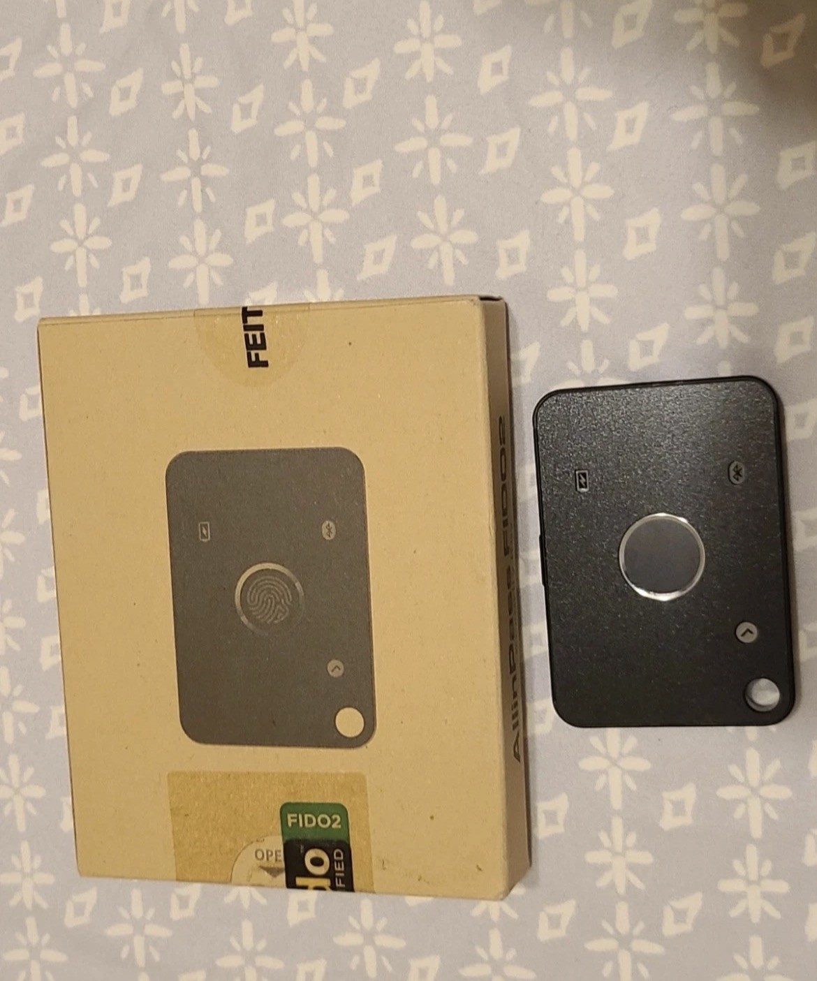 Feitian AllinPass FIDO2 Security Key  Fingerprint Bluetooth NFC  NEW