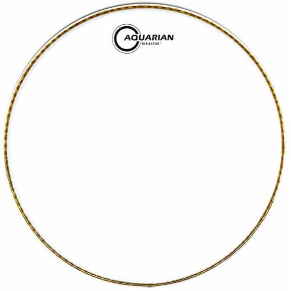 Aquarian Ice White Reflector Bass Drumhead 18"